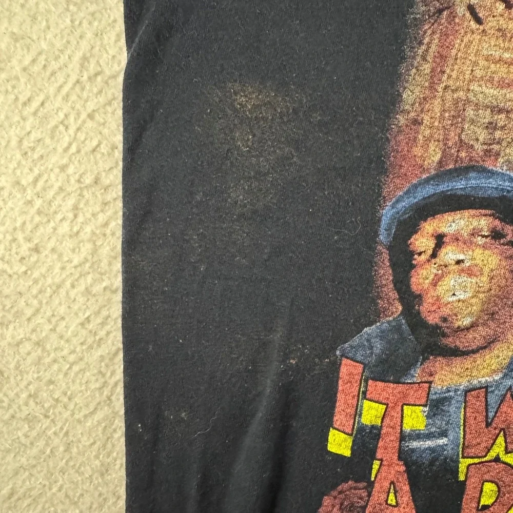 Notorious B.I.G. Graphic T-Shirt Mens L Black Good It Was All A Dream Rap Tee